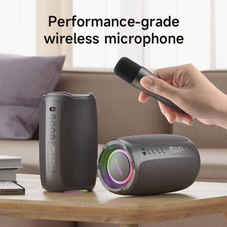 Loa karaoke không dây Zealot S61M có đèn RGB nhịp điệu, mic đơn, mic đôi
