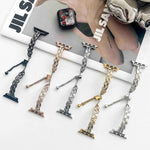 Rhinestone Peacock Metal Bracelet Watch Band, For Apple Watch SE 40mm, For Apple Watch SE 44mm, For Apple Watch Series 6 40mm, For Apple Watch Series 6 44mm, For Apple Watch Series 5 44mm, For Apple Watch Series 5 40mm, For Apple Watch Series 4 44mm   ...