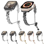 Rhinestone Peacock Metal Bracelet Watch Band, For Apple Watch SE 40mm, For Apple Watch SE 44mm, For Apple Watch Series 6 40mm, For Apple Watch Series 6 44mm, For Apple Watch Series 5 44mm, For Apple Watch Series 5 40mm, For Apple Watch Series 4 44mm   ...
