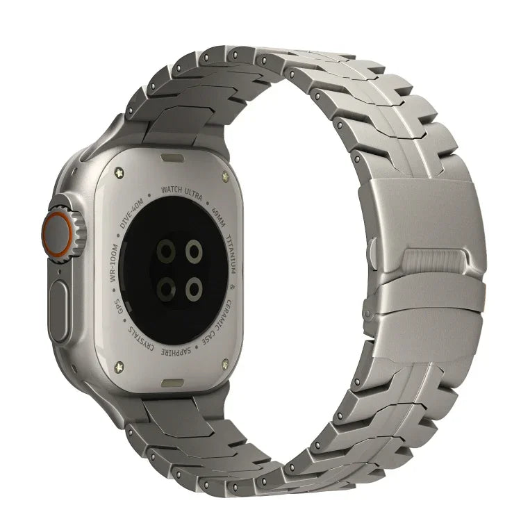 Dây đồng hồ thép titan khóa đôi rùa, Dành cho Apple Watch SE 2023 44mm, Dành cho Apple Watch SE 2023 40mm, Dành cho Apple Watch Ultra 2 49mm, Dành cho Apple Watch Series 9 45mm, Dành cho Apple Watch Series 9 41mm, Dành cho Apple Watch Ultra 49mm