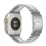 Dây đồng hồ thép titan khóa đôi rùa, Dành cho Apple Watch SE 2023 44mm, Dành cho Apple Watch SE 2023 40mm, Dành cho Apple Watch Ultra 2 49mm, Dành cho Apple Watch Series 9 45mm, Dành cho Apple Watch Series 9 41mm, Dành cho Apple Watch Ultra 49mm