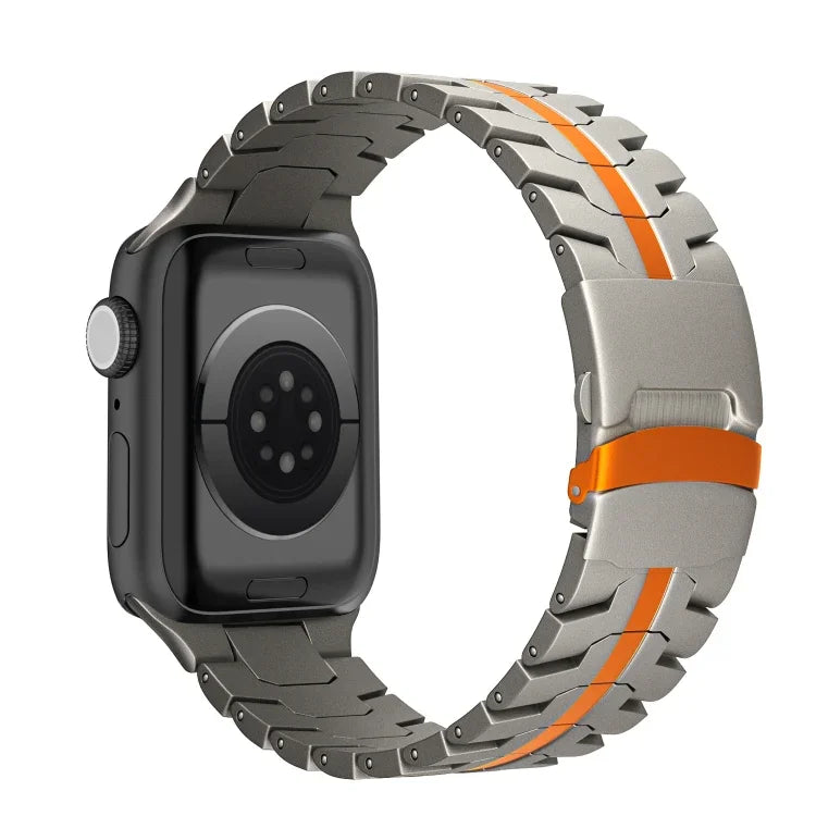Dây đồng hồ thép titan khóa đôi rùa, Dành cho Apple Watch SE 40mm, Dành cho Apple Watch SE 44mm, Dành cho Apple Watch Series 6 40mm, Dành cho Apple Watch Series 6 44mm, Dành cho Apple Watch Series 5 44mm, Dành cho Apple Watch Series 5 40mm