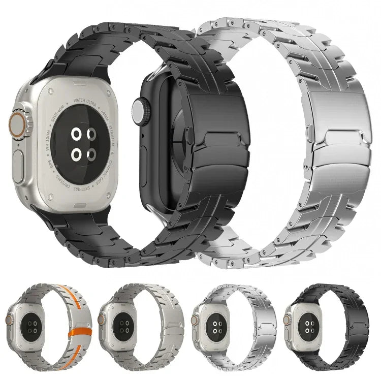 Dây đồng hồ thép titan khóa đôi rùa, Dành cho Apple Watch SE 40mm, Dành cho Apple Watch SE 44mm, Dành cho Apple Watch Series 6 40mm, Dành cho Apple Watch Series 6 44mm, Dành cho Apple Watch Series 5 44mm, Dành cho Apple Watch Series 5 40mm