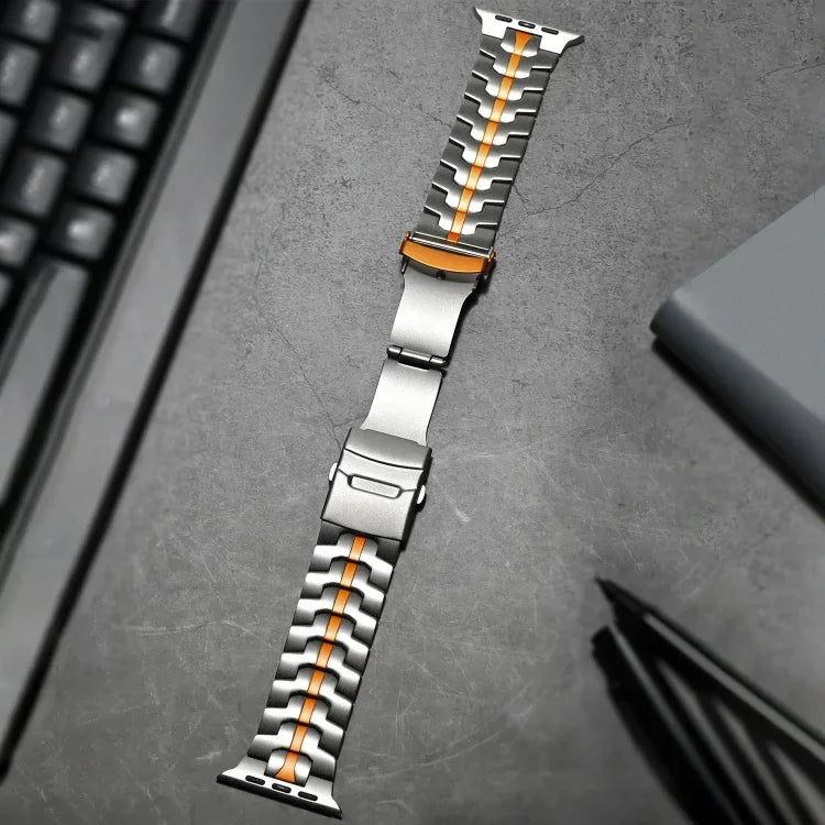 Dây đồng hồ thép titan khóa đôi rùa, Dành cho Apple Watch SE 40mm, Dành cho Apple Watch SE 44mm, Dành cho Apple Watch Series 6 40mm, Dành cho Apple Watch Series 6 44mm, Dành cho Apple Watch Series 5 44mm, Dành cho Apple Watch Series 5 40mm