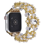 Dây đồng hồ vòng tay đá ngọc trai đính hạt, Dành cho Apple Watch 42mm, Dành cho Apple Watch 38mm