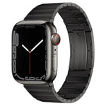 PG65 Single Bead Bamboo Joint Spring Bars Titanium Metal Watch Band, For Apple Watch Series 10 46mm, For Apple Watch Series 10 42mm, For Apple Watch SE 2023 44mm, For Apple Watch SE 2023 40mm, For Apple Watch Ultra 2 49mm, For Apple Watch Series 9 45mm...