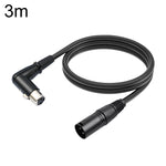 Cáp âm thanh XK041L XLR 3 chân thẳng đầu đực sang đầu cái góc, dài 0.3m, 1m, 2m, 3m, 5m, 10m