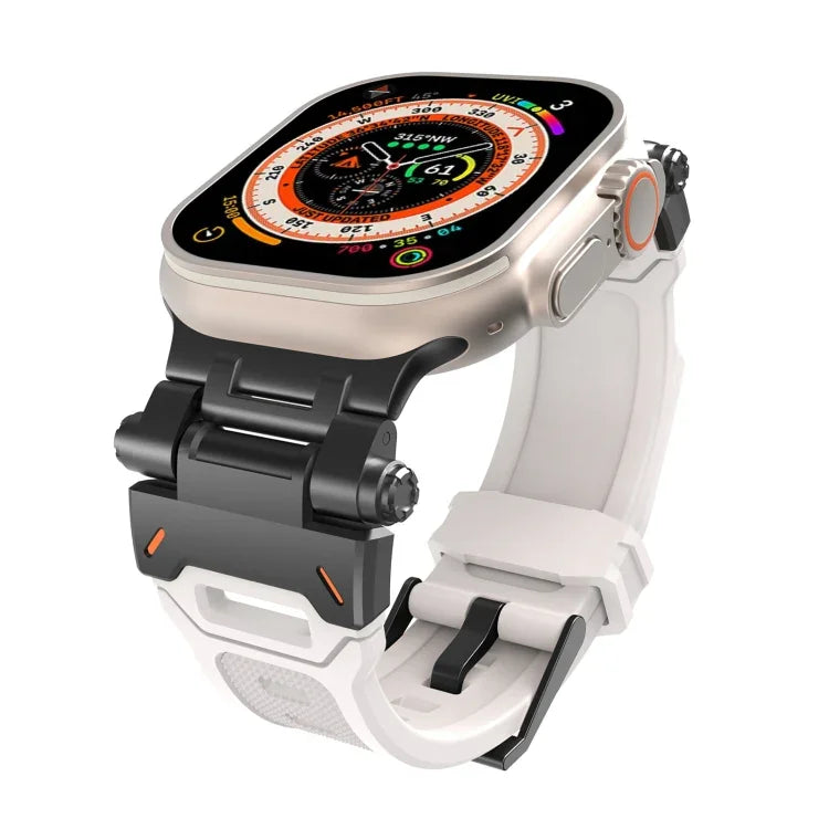 Dây đồng hồ TPU kết nối thép không gỉ, Dành cho Apple Watch Series 8 45mm, Dành cho Apple Watch SE 2022 44mm
