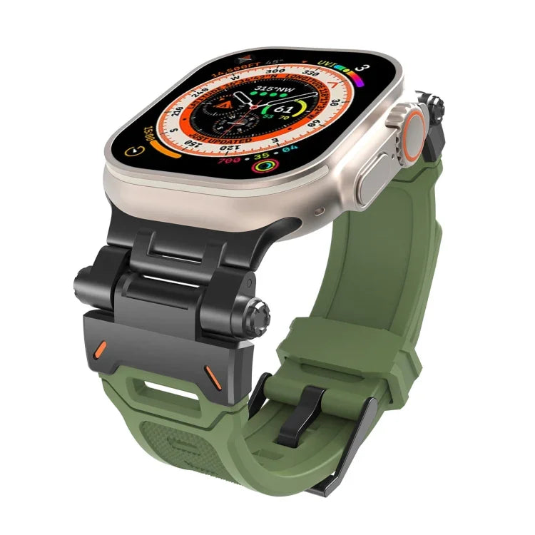 Dây đồng hồ TPU kết nối thép không gỉ, Dành cho Apple Watch Series 8 45mm, Dành cho Apple Watch SE 2022 44mm