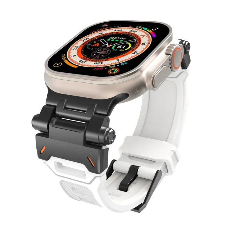 Dây đồng hồ TPU kết nối thép không gỉ, Dành cho Apple Watch Series 7 45mm, Dành cho Apple Watch SE 44mm