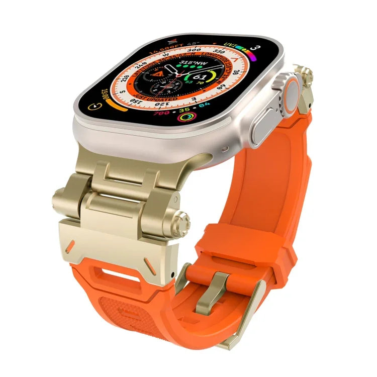Dây đồng hồ TPU kết nối thép không gỉ, Dành cho Apple Watch Series 4 44mm, Dành cho Apple Watch Series 3 42mm