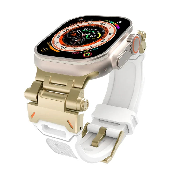 Dây đồng hồ TPU kết nối thép không gỉ, Dành cho Apple Watch Series 4 44mm, Dành cho Apple Watch Series 3 42mm