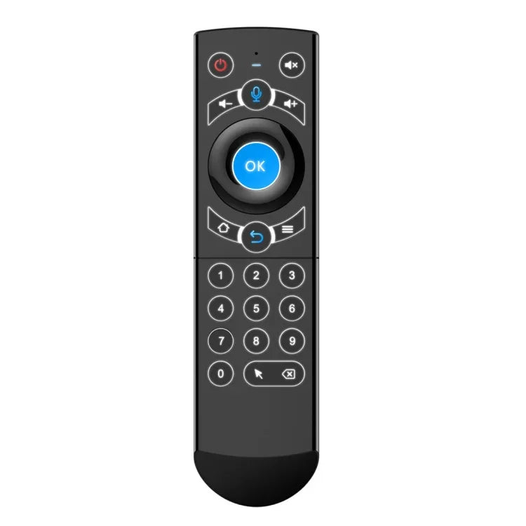 Bàn phím không dây điều khiển từ xa chuột bay G21 2.4GHz có đèn nền LED với con quay hồi chuyển cho Android TV Box / PC, Hỗ trợ giọng nói thông minh, Màu xanh dương