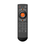 Bàn phím không dây điều khiển từ xa chuột bay G21 2.4GHz có đèn nền LED với con quay hồi chuyển cho Android TV Box / PC, Hỗ trợ giọng nói thông minh, Màu cam