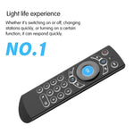 Bàn phím không dây điều khiển từ xa chuột bay G21 2.4GHz có đèn nền LED với con quay hồi chuyển cho Android TV Box / PC, Hỗ trợ giọng nói thông minh, Màu cam