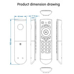 Bàn phím không dây điều khiển từ xa chuột bay G21 2.4GHz có đèn nền LED với con quay hồi chuyển cho Android TV Box / PC, Hỗ trợ giọng nói thông minh, Màu cam