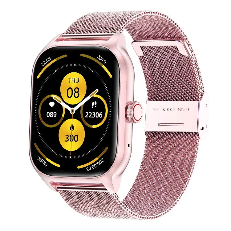 Đồng Hồ Thông Minh LEMFO LT10 Màn Hình TFT 2.01 inch Hỗ Trợ Gọi Bluetooth / Theo Dõi Sức Khỏe, Dây Đeo Thép, Dây Đeo Silicone
