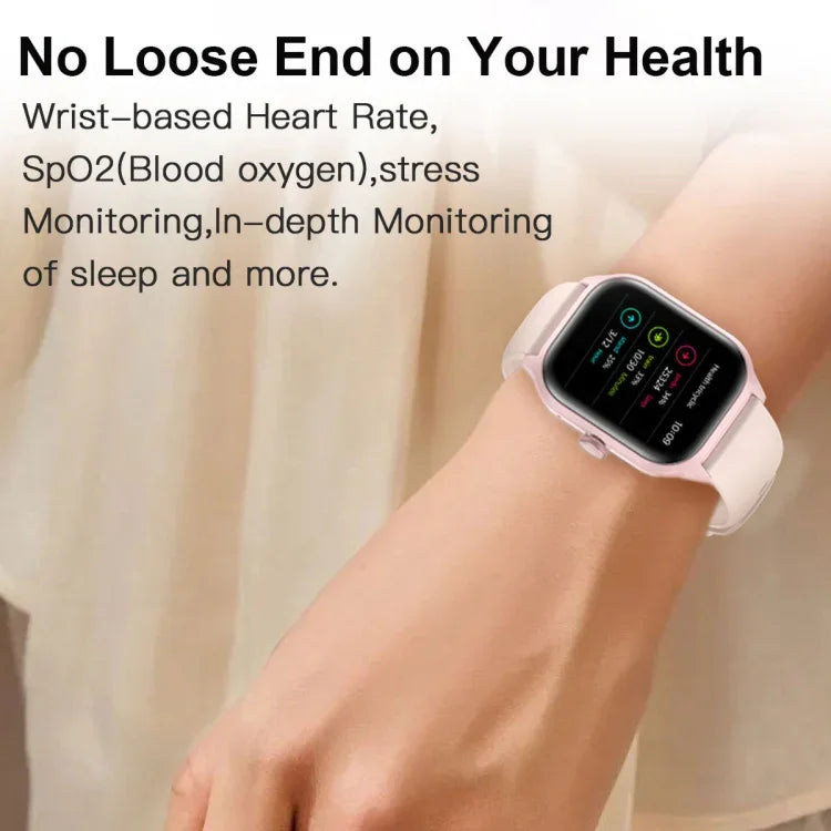 Đồng Hồ Thông Minh LEMFO LT10 Màn Hình TFT 2.01 inch Hỗ Trợ Gọi Bluetooth / Theo Dõi Sức Khỏe, Dây Đeo Thép, Dây Đeo Silicone