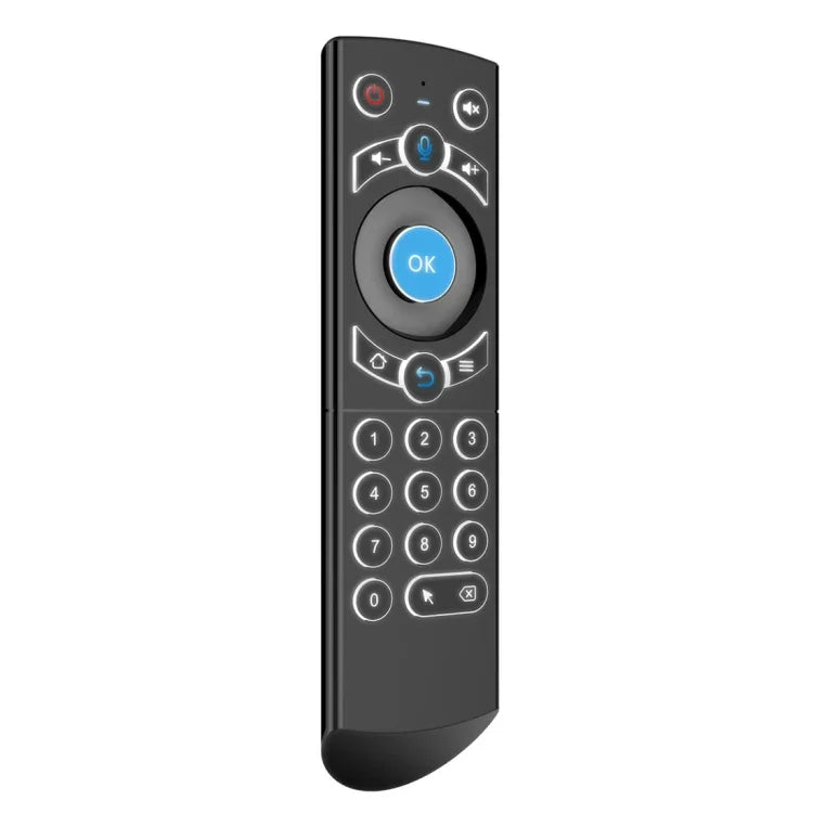 Bàn phím không dây điều khiển từ xa chuột bay G21 2.4GHz có đèn nền LED với con quay hồi chuyển cho Android TV Box / PC, Hỗ trợ giọng nói thông minh, Màu xanh dương