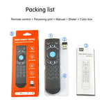 Bàn phím không dây điều khiển từ xa chuột bay G21 2.4GHz có đèn nền LED với con quay hồi chuyển cho Android TV Box / PC, Hỗ trợ giọng nói thông minh, Màu xanh dương
