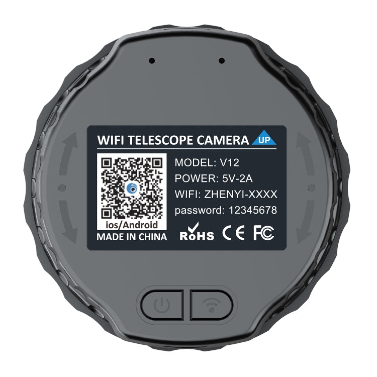 Kính thiên văn HD WiFi 2K V12, camera gương di động ngoài trời, V12