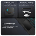 Vỏ máy tính bảng da bàn phím Bluetooth cảm ứng thông minh tháo rời có đèn nền / khe cắm bút, dành cho iPad Pro 13 2024, iPad Air 13 2024, iPad Air 11 2024, iPad Pro 11 2024, iPad 10.9 2022, iPad 10.2 2021, iPad mini 6