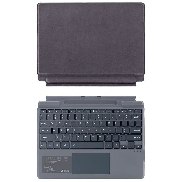 2089A Wireless Bluetooth Keyboard Leather Case with Touchpad, For Microsoft Surface Pro 11 / Pro 10