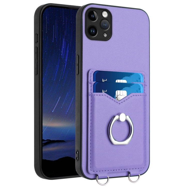 R20 Ring Card Holder Phone Case, For iPhone 13 mini, For iPhone 12, For iPhone 12 Pro Max, For iPhone 12 Pro, For iPhone 12 mini, For iPhone 11 Pro Max, For iPhone 11, For iPhone 11 Pro
