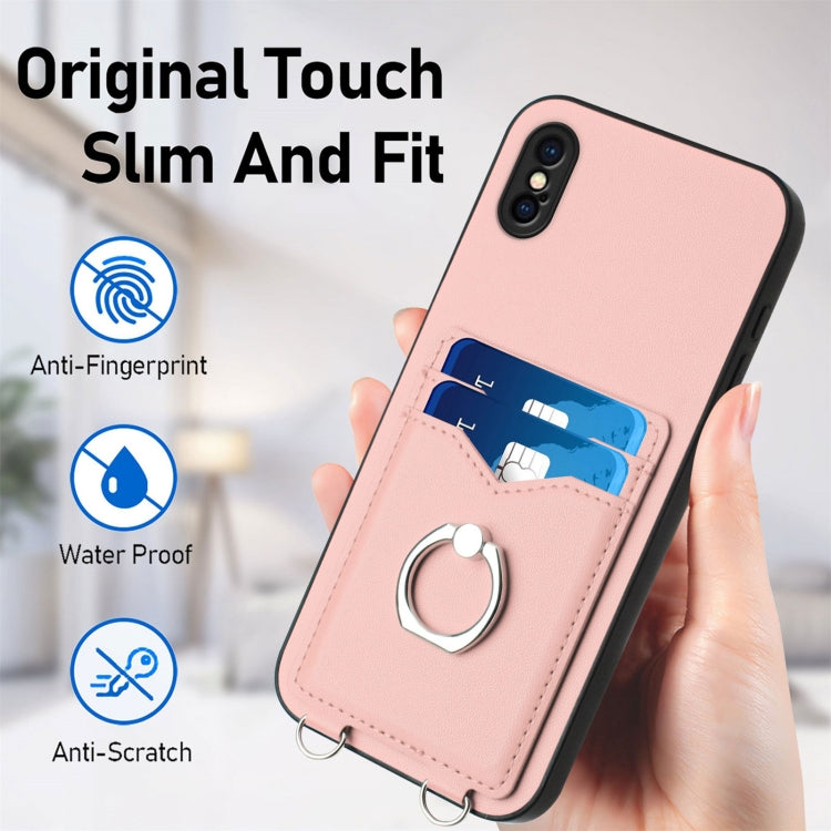 Ốp điện thoại R20 có vòng giữ thẻ, Dành cho iPhone XS / X, Dành cho iPhone XR, Dành cho iPhone XS Max, Dành cho iPhone 8 Plus / 7 Plus