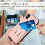 Ốp điện thoại R20 có vòng giữ thẻ, Dành cho iPhone XS / X, Dành cho iPhone XR, Dành cho iPhone XS Max, Dành cho iPhone 8 Plus / 7 Plus