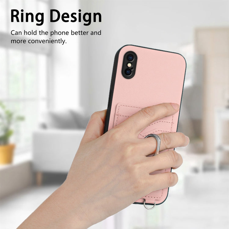 Ốp điện thoại R20 có vòng giữ thẻ, Dành cho iPhone XS / X, Dành cho iPhone XR, Dành cho iPhone XS Max, Dành cho iPhone 8 Plus / 7 Plus