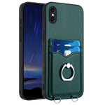 Ốp điện thoại R20 có vòng giữ thẻ, Dành cho iPhone XS / X, Dành cho iPhone XR, Dành cho iPhone XS Max, Dành cho iPhone 8 Plus / 7 Plus