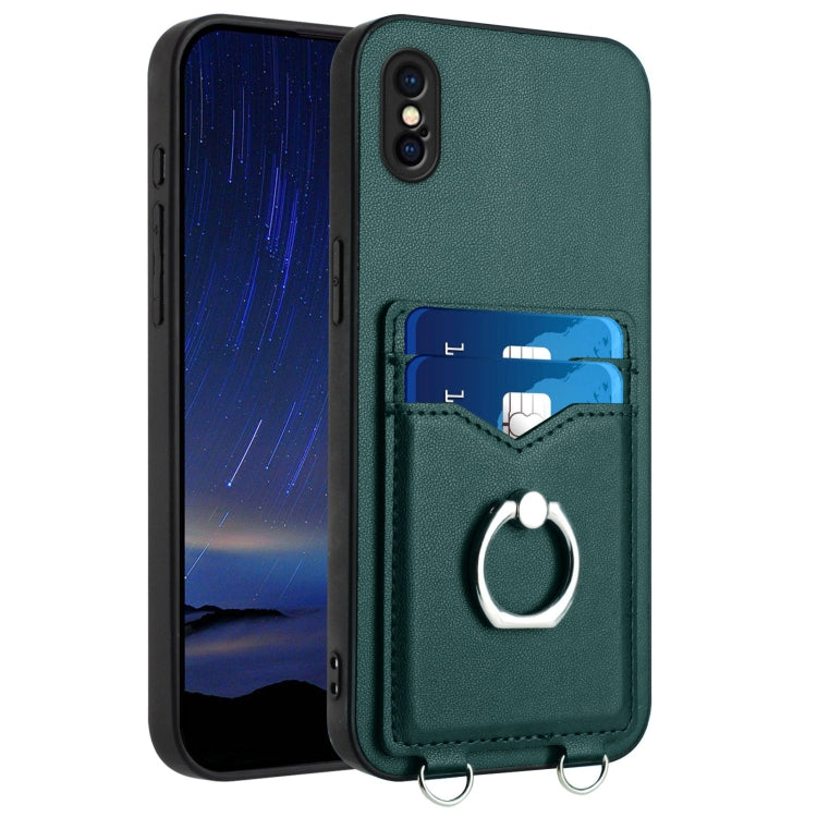 Ốp điện thoại R20 có vòng giữ thẻ, Dành cho iPhone XS / X, Dành cho iPhone XR, Dành cho iPhone XS Max, Dành cho iPhone 8 Plus / 7 Plus