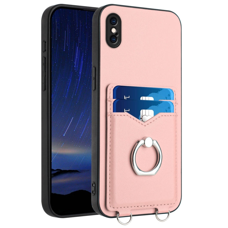 Ốp điện thoại R20 có vòng giữ thẻ, Dành cho iPhone XS / X, Dành cho iPhone XR, Dành cho iPhone XS Max, Dành cho iPhone 8 Plus / 7 Plus