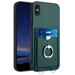 Ốp điện thoại R20 có vòng giữ thẻ, Dành cho iPhone XS / X, Dành cho iPhone XR, Dành cho iPhone XS Max, Dành cho iPhone 8 Plus / 7 Plus