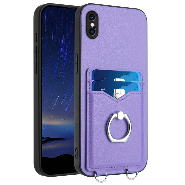 Ốp điện thoại R20 có vòng giữ thẻ, Dành cho iPhone XS / X, Dành cho iPhone XR, Dành cho iPhone XS Max, Dành cho iPhone 8 Plus / 7 Plus