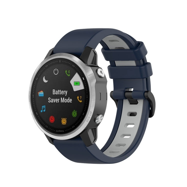 Silicone Two-color Strap, For Garmin Fenix 6S