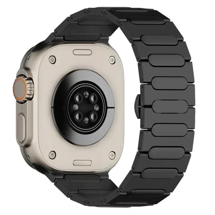 Dây đồng hồ hợp kim titan khóa bướm oval, Dành cho Apple Watch SE 2023 44mm, Dành cho Apple Watch Ultra 2 49mm, Dành cho Apple Watch Series 9 45mm, Dành cho Apple Watch Ultra 49mm, Dành cho Apple Watch Series 8 45mm, Dành cho Apple Watch SE 2022 44mm
