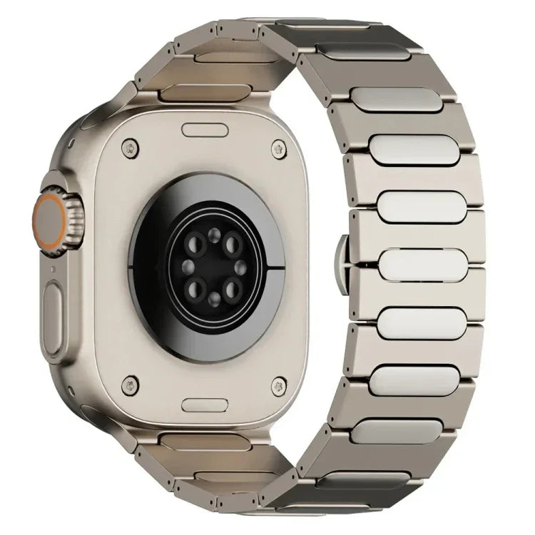 Dây đồng hồ hợp kim titan khóa bướm oval, Dành cho Apple Watch SE 2023 44mm, Dành cho Apple Watch Ultra 2 49mm, Dành cho Apple Watch Series 9 45mm, Dành cho Apple Watch Ultra 49mm, Dành cho Apple Watch Series 8 45mm, Dành cho Apple Watch SE 2022 44mm