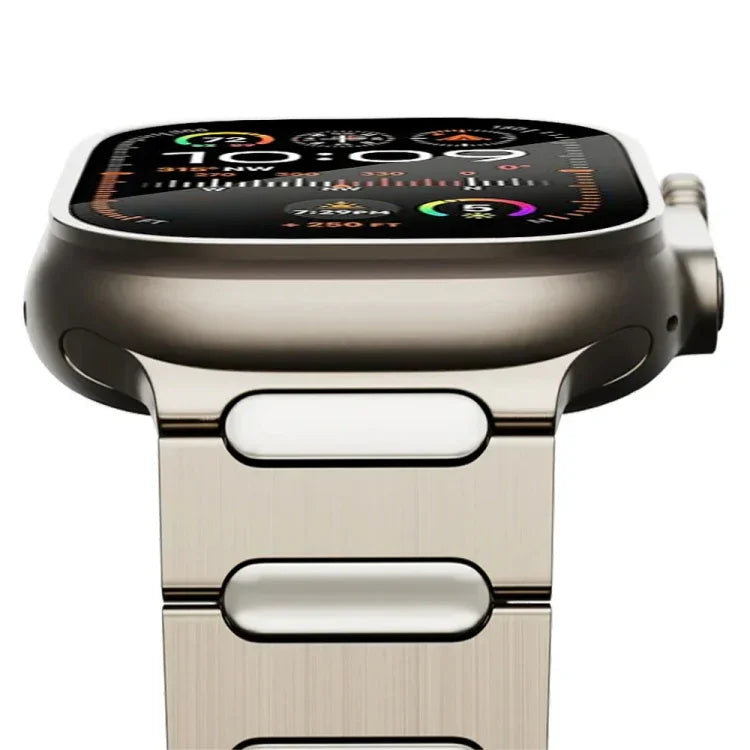 Dây đồng hồ hợp kim titan khóa bướm oval, Dành cho Apple Watch SE 2023 44mm, Dành cho Apple Watch Ultra 2 49mm, Dành cho Apple Watch Series 9 45mm, Dành cho Apple Watch Ultra 49mm, Dành cho Apple Watch Series 8 45mm, Dành cho Apple Watch SE 2022 44mm