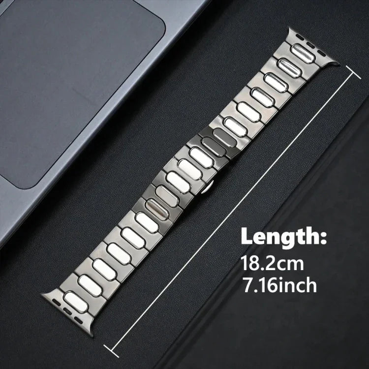 Dây đồng hồ hợp kim titan khóa bướm oval, Dành cho Apple Watch SE 2023 44mm, Dành cho Apple Watch Ultra 2 49mm, Dành cho Apple Watch Series 9 45mm, Dành cho Apple Watch Ultra 49mm, Dành cho Apple Watch Series 8 45mm, Dành cho Apple Watch SE 2022 44mm