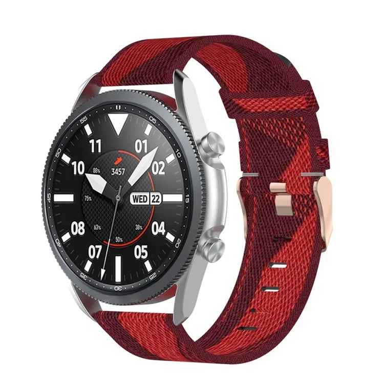 Dây đeo nylon dệt họa tiết, Kích thước: Kích thước tự do 20mm, Dành cho Galaxy Watch 3 41mm
