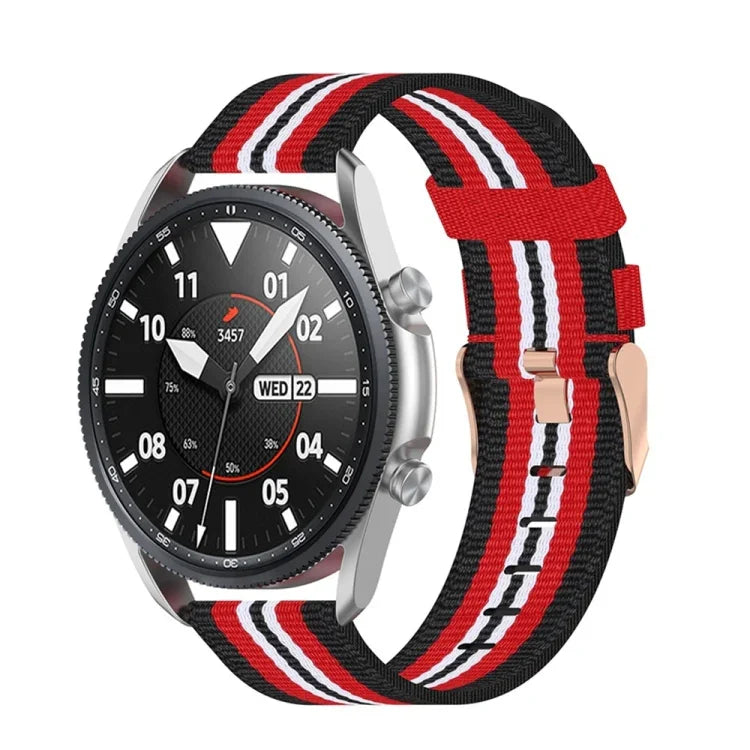 Dây đeo nylon dệt họa tiết, Kích thước: Kích thước tự do 20mm, Dành cho Galaxy Watch 3 41mm