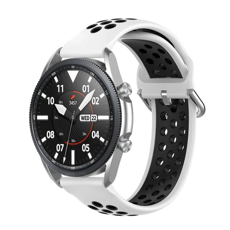 Dây đeo thể thao silicone hai tông màu, Kích thước: Kích thước tự do 20mm, Dành cho Galaxy Watch 3 41mm