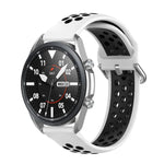 Dây đeo thể thao silicone hai tông màu, Kích thước: Kích thước tự do 20mm, Dành cho Galaxy Watch 3 41mm