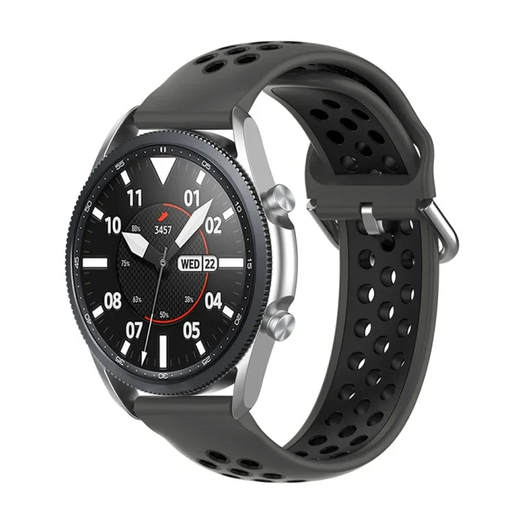Dây đeo thể thao silicone hai tông màu, Kích thước: Kích thước tự do 20mm, Dành cho Galaxy Watch 3 41mm