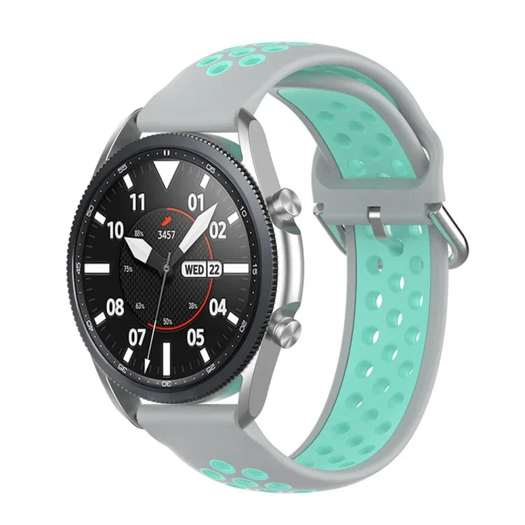 Dây đeo thể thao silicone hai tông màu, Kích thước: Kích thước tự do 20mm, Dành cho Galaxy Watch 3 41mm