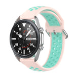 Dây đeo thể thao silicone hai tông màu, Kích thước: Kích thước tự do 20mm, Dành cho Galaxy Watch 3 41mm