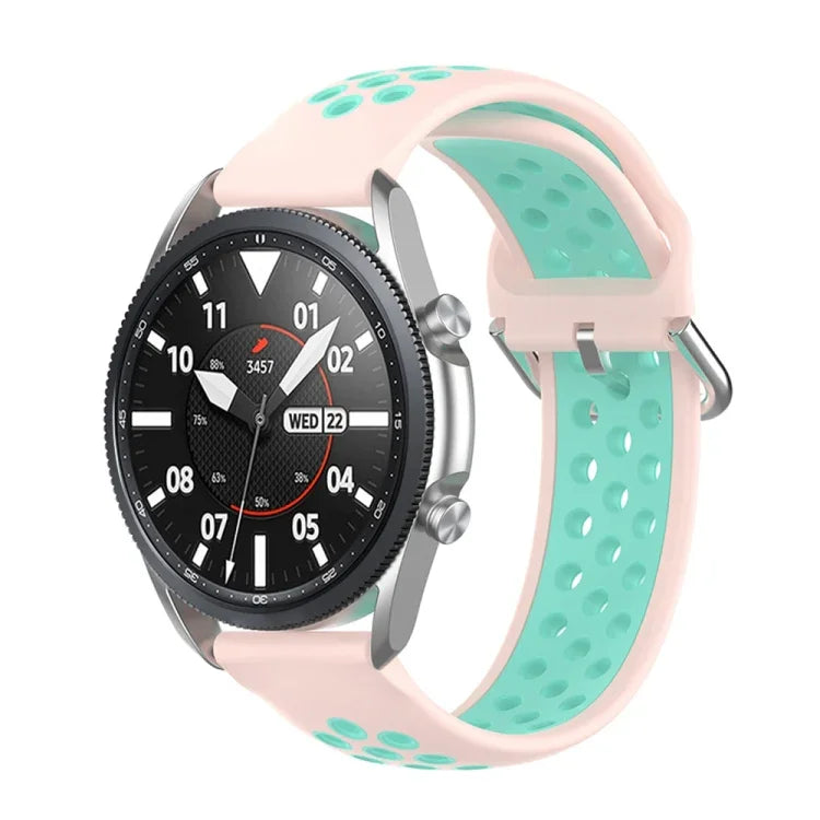 Dây đeo thể thao silicone hai tông màu, Kích thước: Kích thước tự do 20mm, Dành cho Galaxy Watch 3 41mm
