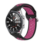 Dây đeo thể thao silicone hai tông màu, Kích thước: Kích thước tự do 20mm, Dành cho Galaxy Watch 3 41mm